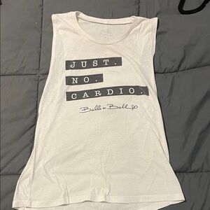 White Graphic Tank Top